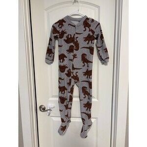 Pajamas carters footed onesie zip up 6/6A